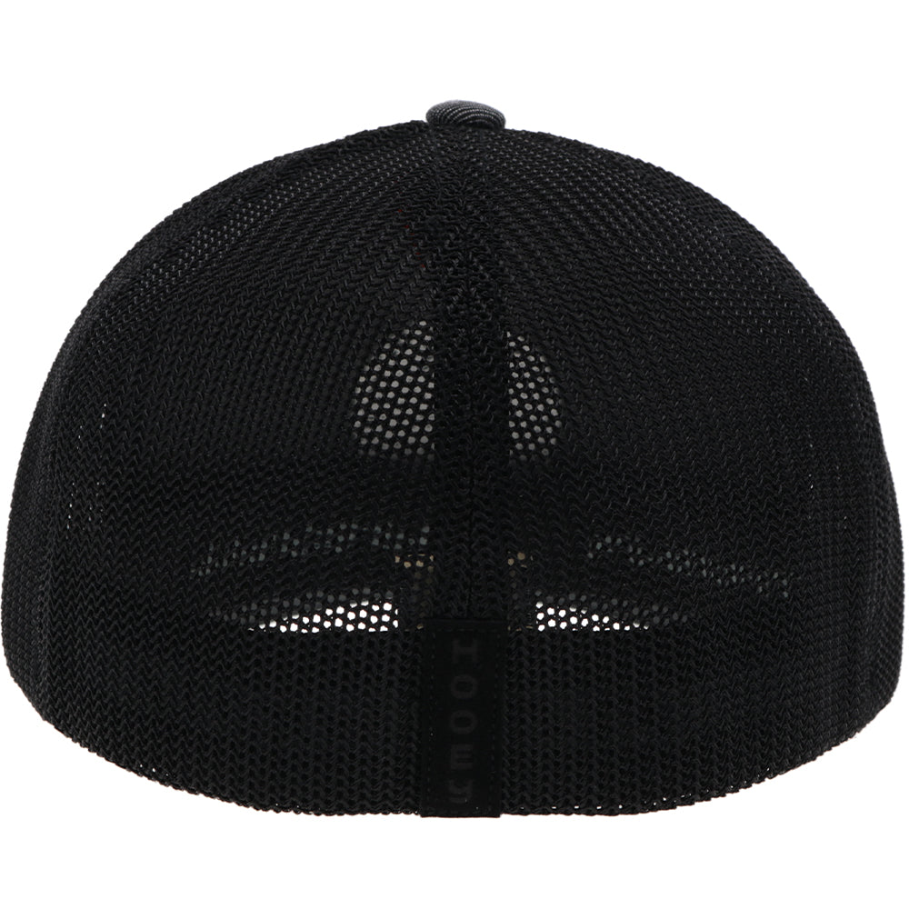 "Cayman" Flexfit Hat Grey/Back w/Black Circle Patch