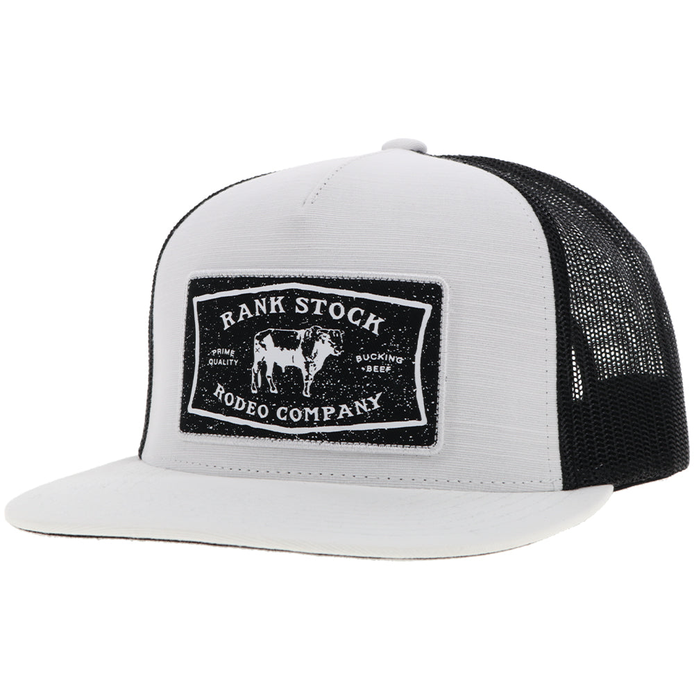 "Rank Stock" Hat White/Black