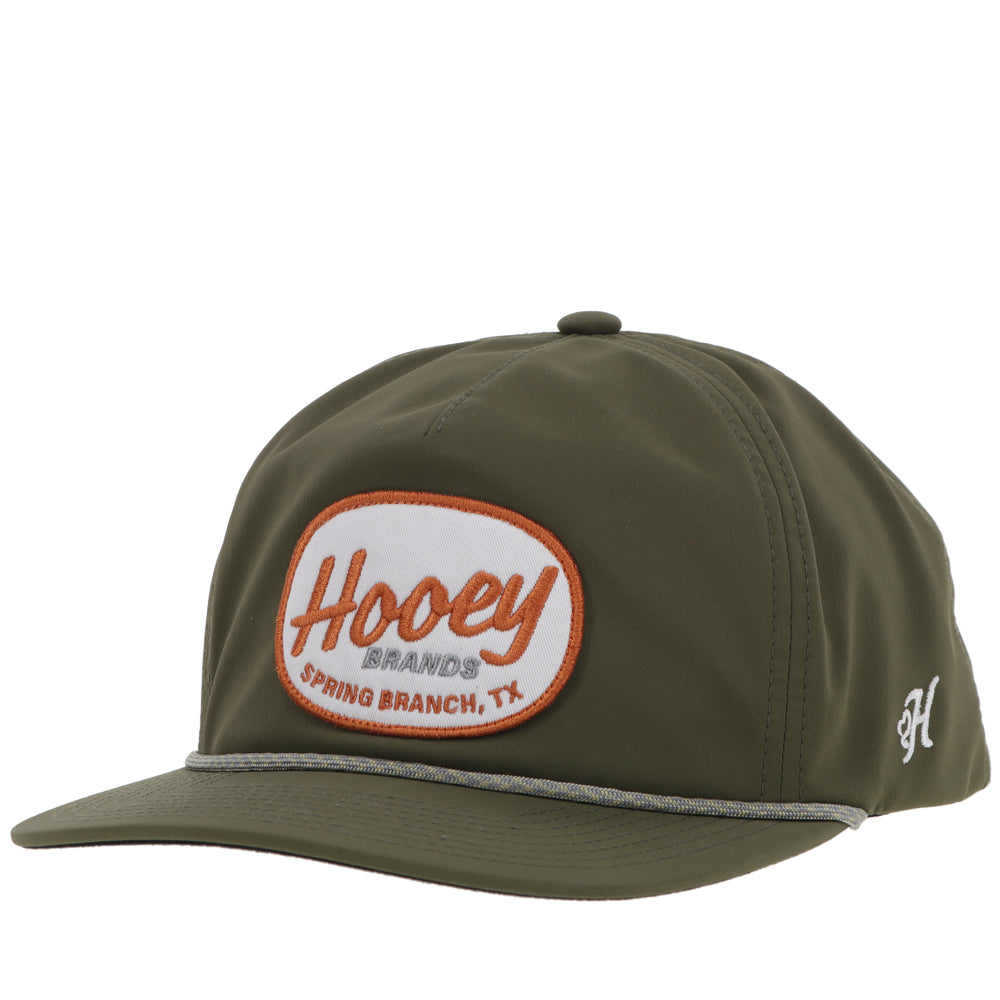 "Local" Hat Olive w/Orange & White Patch