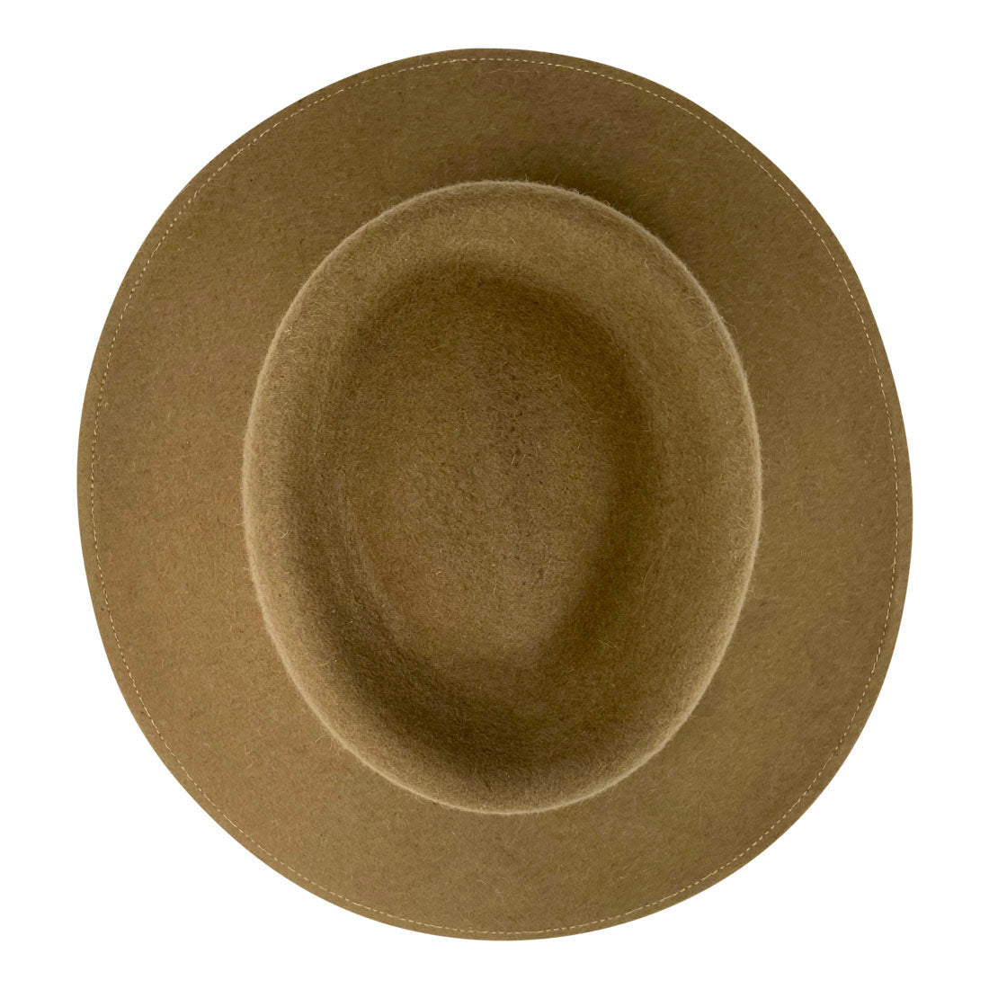 Angel Eyes Wide Brim Hat Handmade from Oaxacan Sheep's Wool - Light Brown