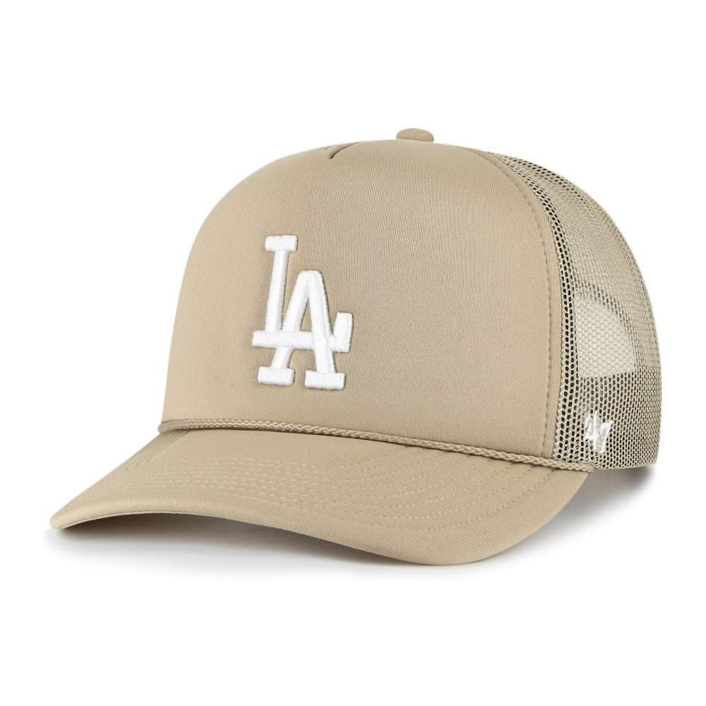 Los Angeles Dodgers Foam Front Mesh '47 Trucker Khaki