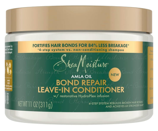 SheaMoisture Bond Repair Leave-In Conditioner Amla Oil to Strengthen and Repair Curls with Restorative HydroPlex Infusion 11 oz