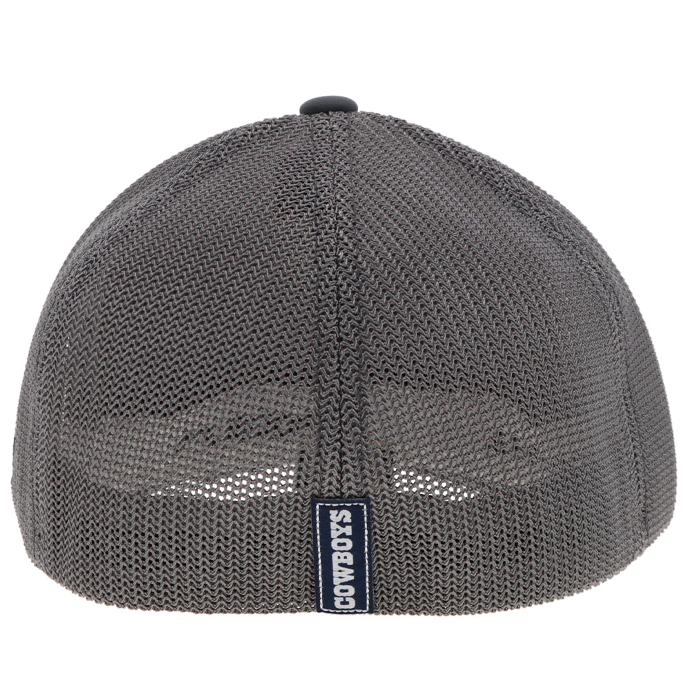"Dallas Cowboys" Flexfit Hat Grey w/Grey & Navy Star Logo