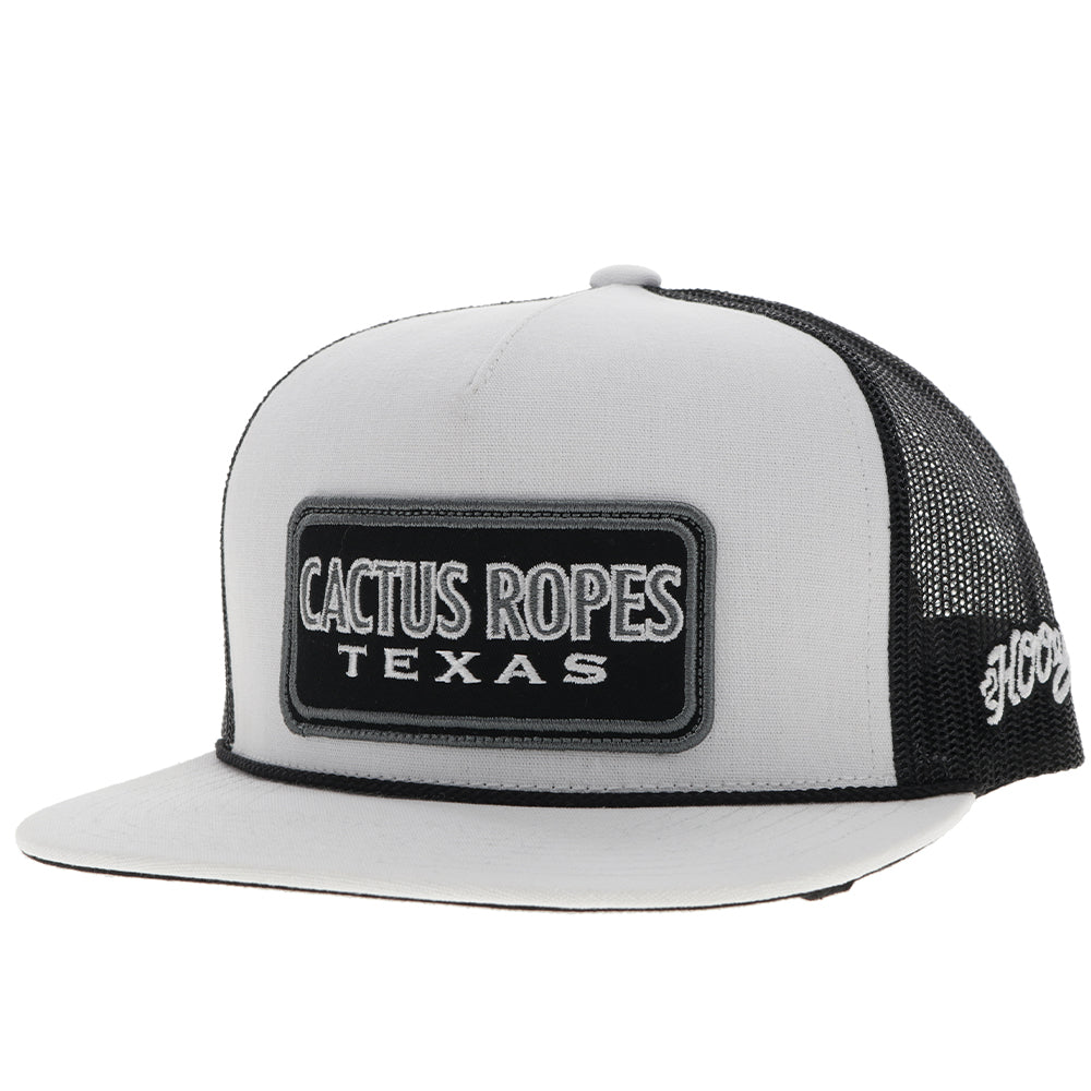 "CR93" Cactus Ropes Hat White/Black