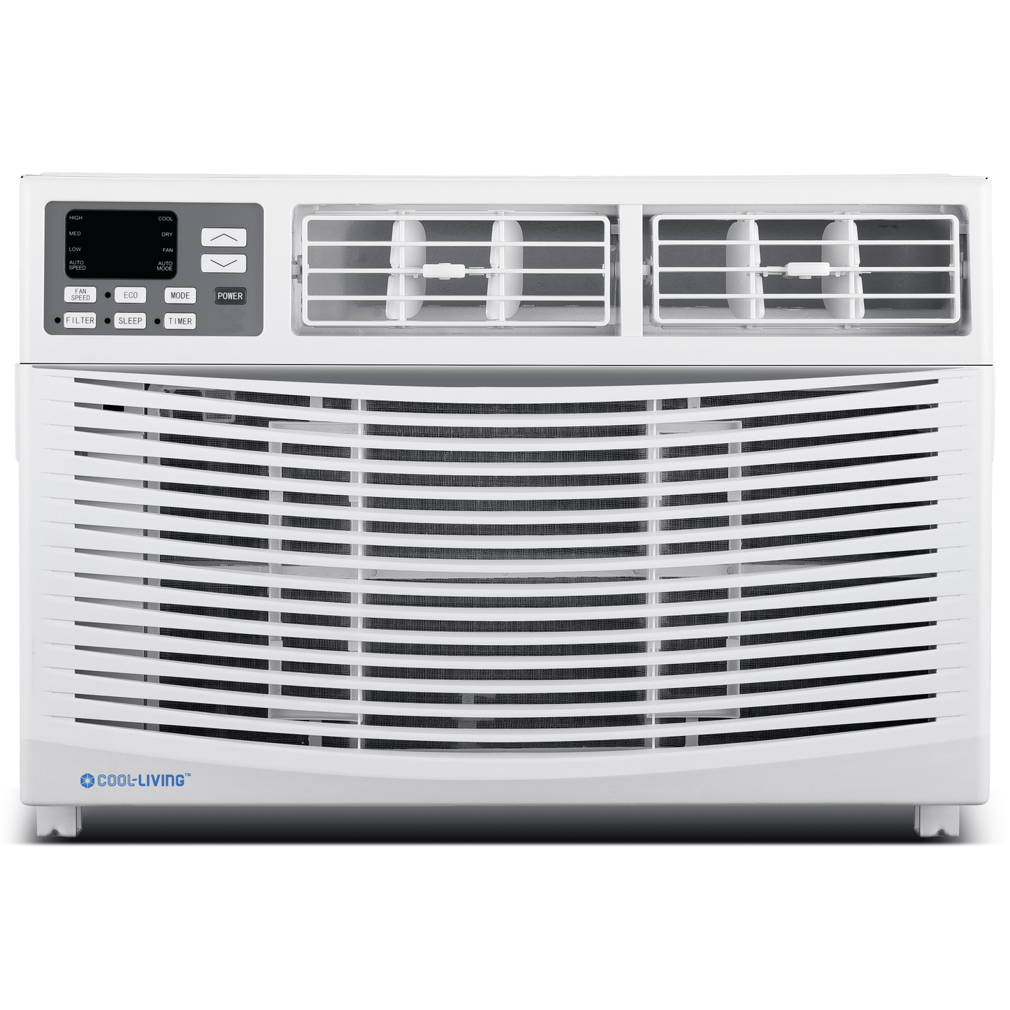 Cool-Living 8.000 BTU 115-Volt Window Air Conditioner with Digital Display and Remote. White