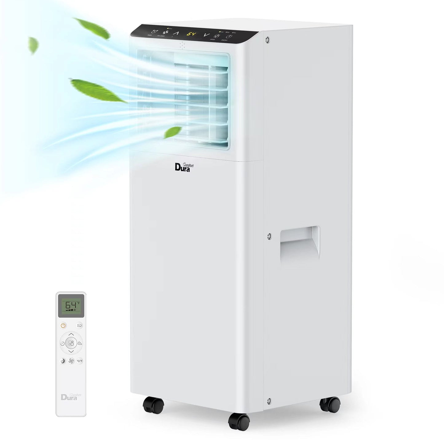 DuraComfort Portable Air Conditioner for Room up to 175 Sq.Ft. 3-in-1 AC Unit 4900BTU (8000BTU ASHRAE). Cooling. Dehumidifying. Fan
