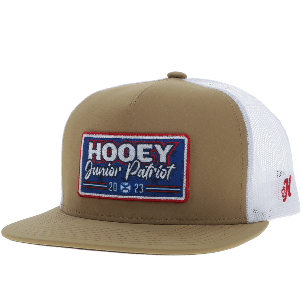 Junior Patriot Tan/White Hat w/ JR Patriot Patch