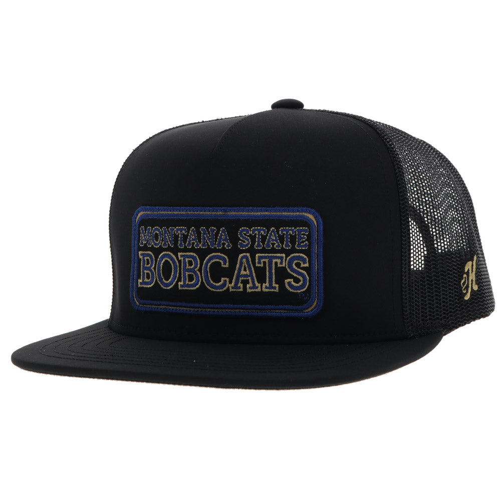 "Montana State University" Hat Black w/ Bobcat Logo