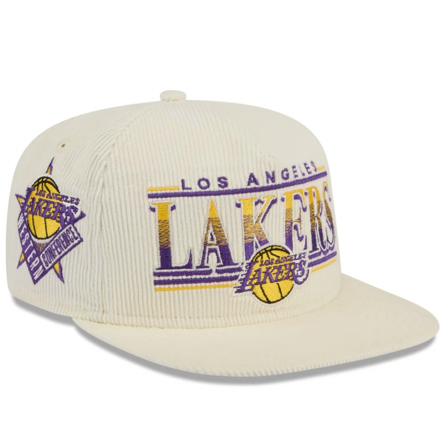 New Era Golfer Corduroy Throwback Hat | Los Angeles Lakers