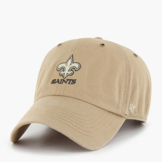 '47 Khaki New Orleans Saints Overton Clean Up Adjustable Hat