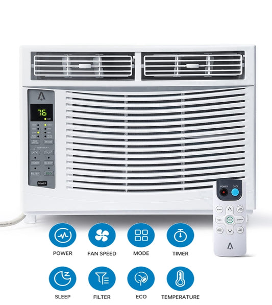 Soonbuy 6000 BTU Air Conditioner. Remote/App Control. Auto Restart. ECO. Fast Cooling