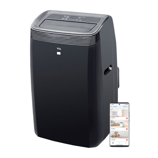 TCL 10.000 BTU SACC Portable Air Conditioner and Heater. Black. W10PH95-B
