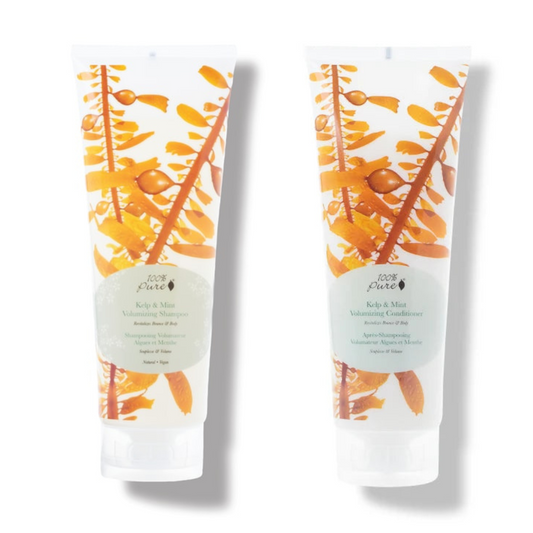 100% Pure Kelp & Mint Volumizing Shampoo and Conditioner Set