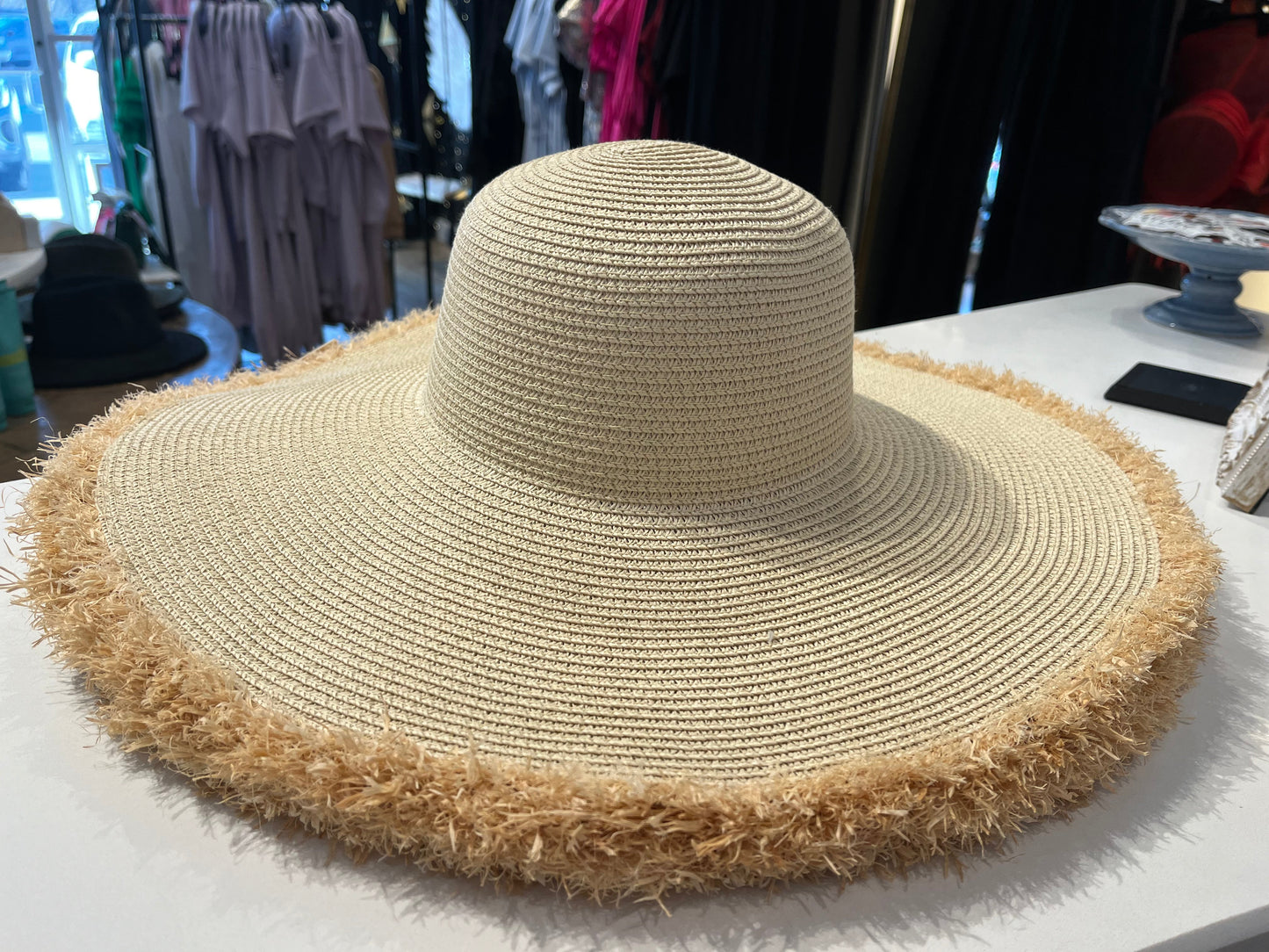 Fringed Floppy Sun Hat