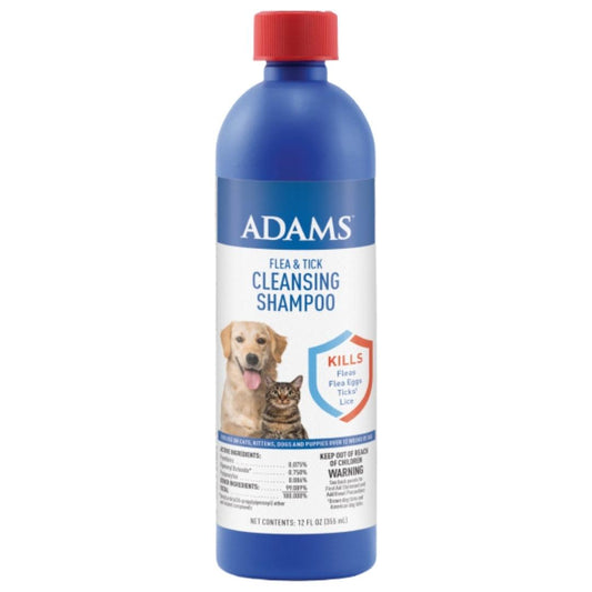Adams Flea & Tick Cleansing Shampoo Clear 1ea/12 oz