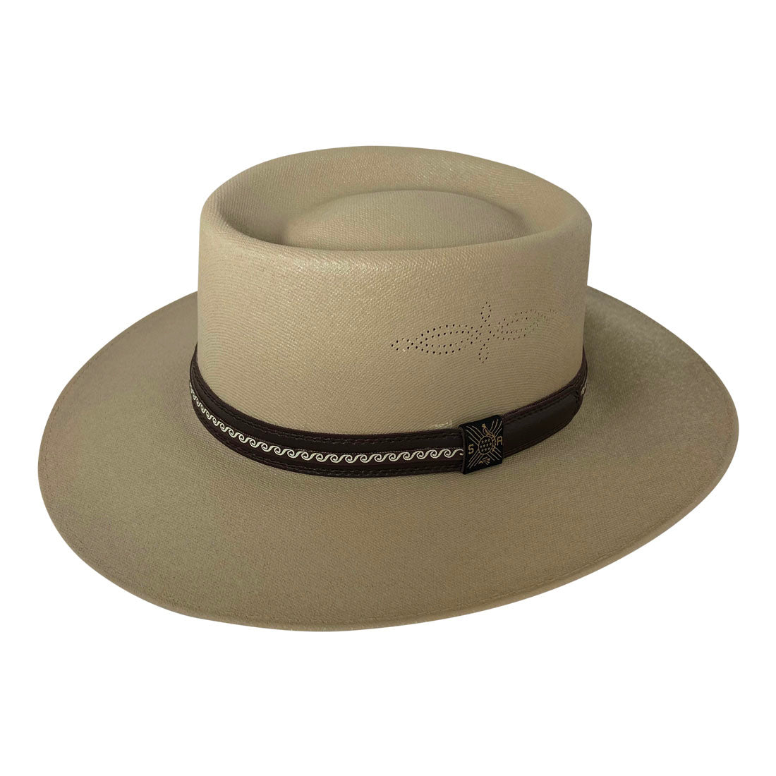 Angel Eyes Wide Brim Hat Handmade from 100% Oaxacan Cotton - Dark Brown