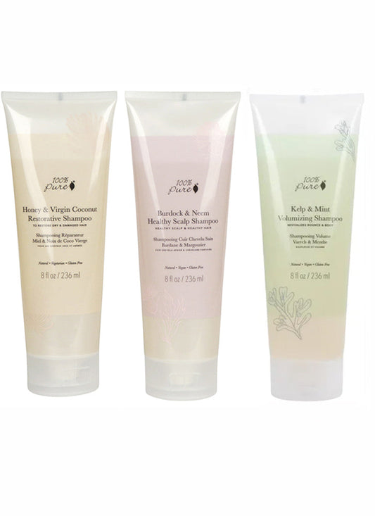 100% Pure Shampoo Trio