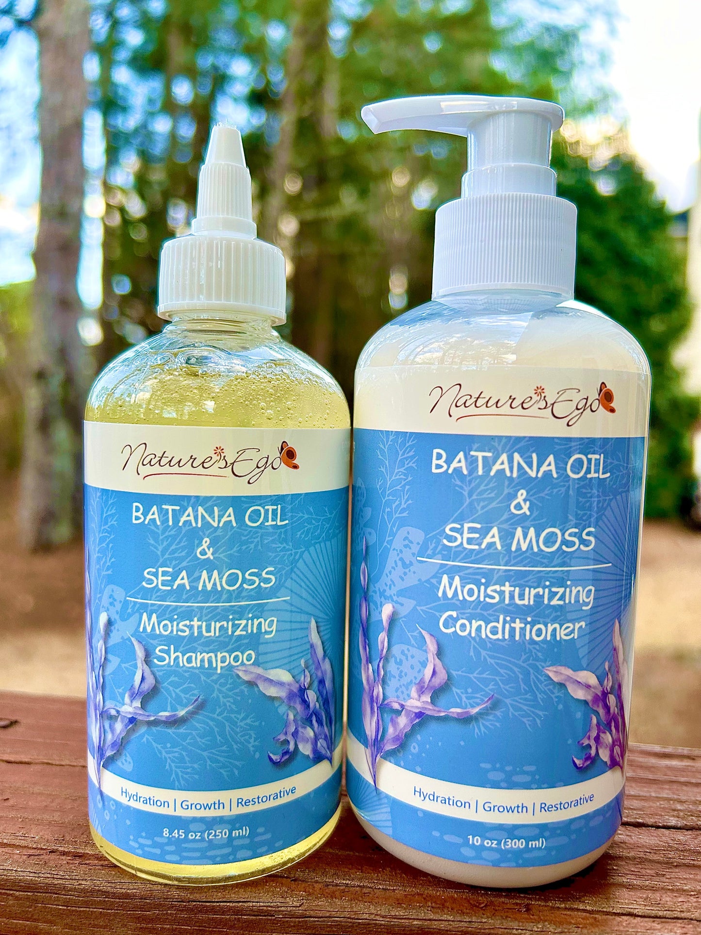 Batana Oil & Sea Moss Moisturizing Shampoo + Conditioner Set