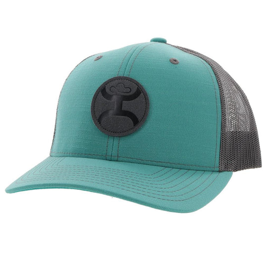 "Blush" Teal / Grey Hat