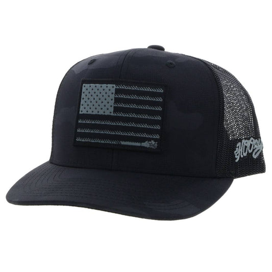 Youth "Liberty Roper" Black Camo Hat