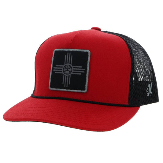 "Zia" Red/Black Snapback Hat