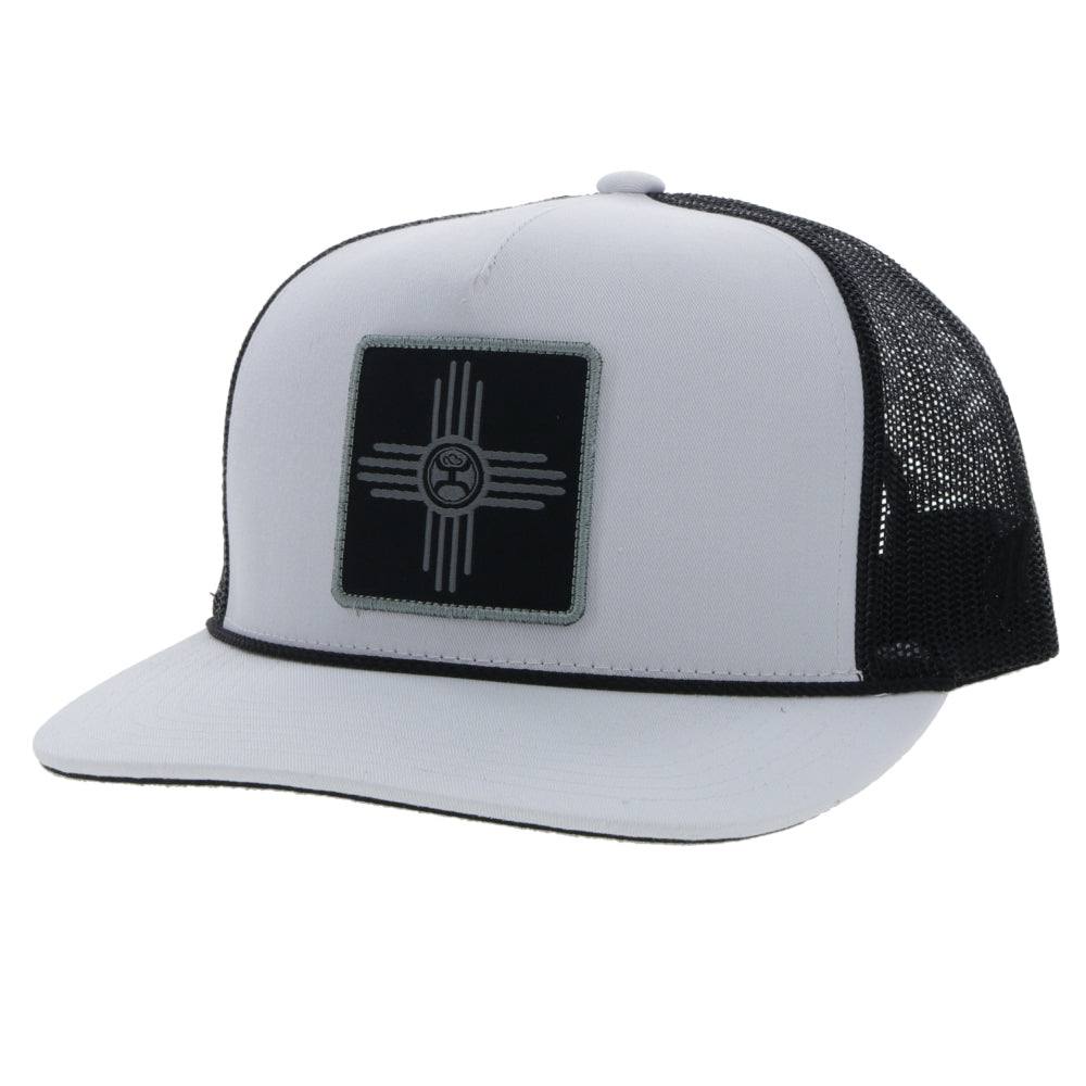 "Zia" White/Black Snapback Hat