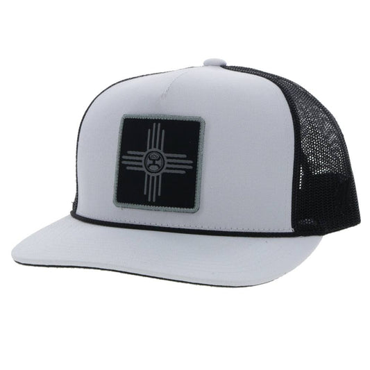 "Zia" White/Black Snapback Hat