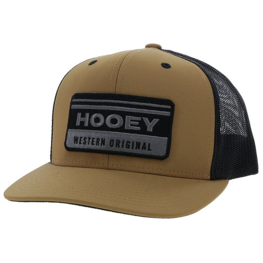 "Horizon" Tan/Black Odessa Fabric Hat