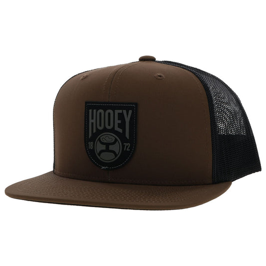 "Bronx" Hat Brown/Black w/Black/Grey Patch