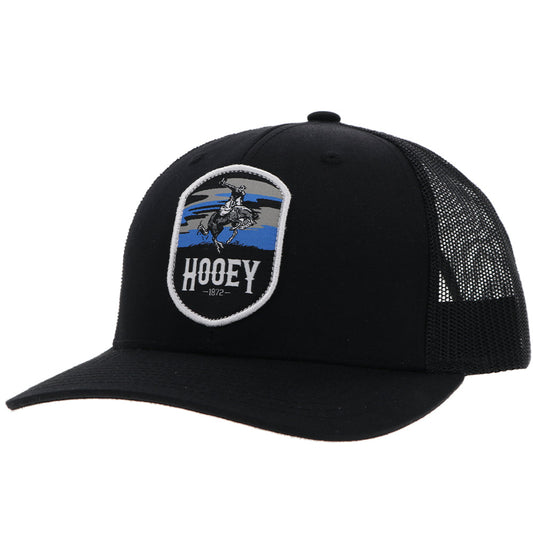 "Cheyenne" Hat Black w/Blue/White/Black Patch