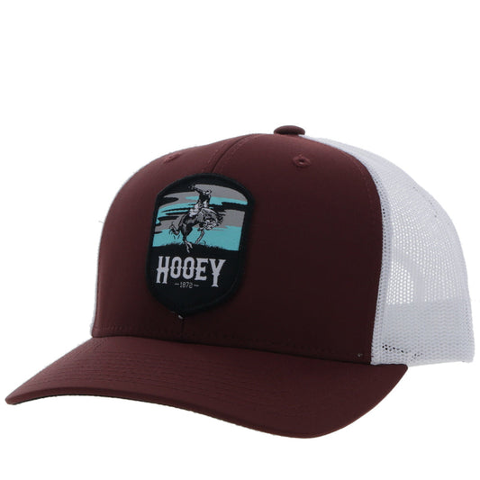 "Cheyenne" Maroon/White Snapback Hat