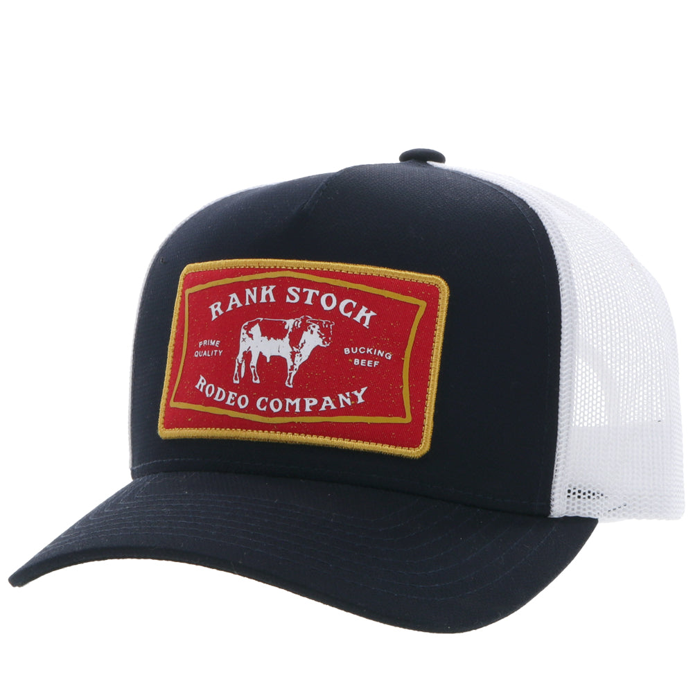 Youth "Rank Stock" Black/White w/Red & Yellow Hat