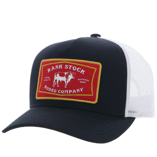 Youth "Rank Stock" Black/White w/Red & Yellow Hat