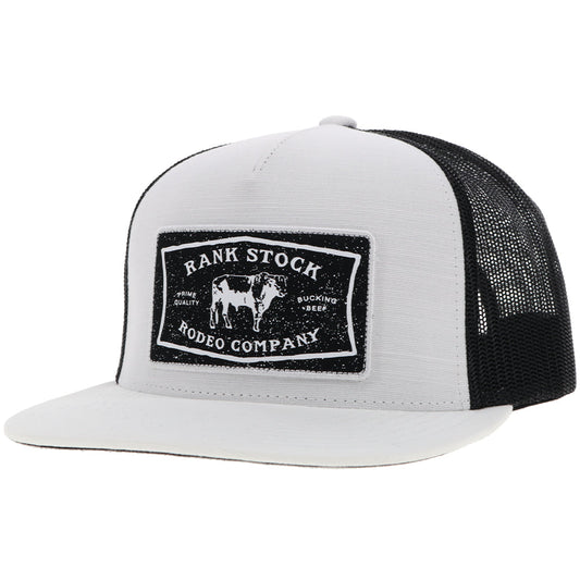"Rank Stock" Hat White/Black