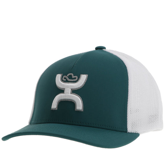 "Coach" FlexFit Hat Teal /White