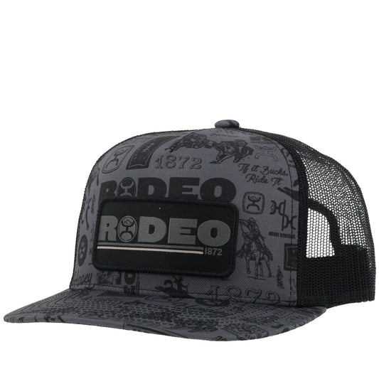 "Rodeo" Hat Black w/Rodeo Pattern
