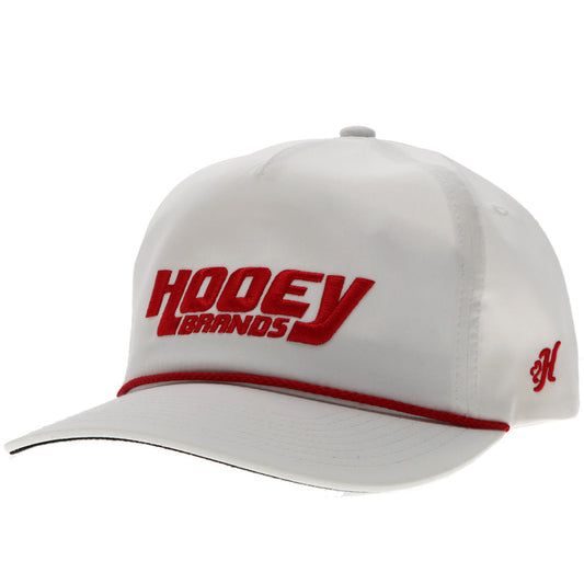 "White Knuckle" Hat White w/Red