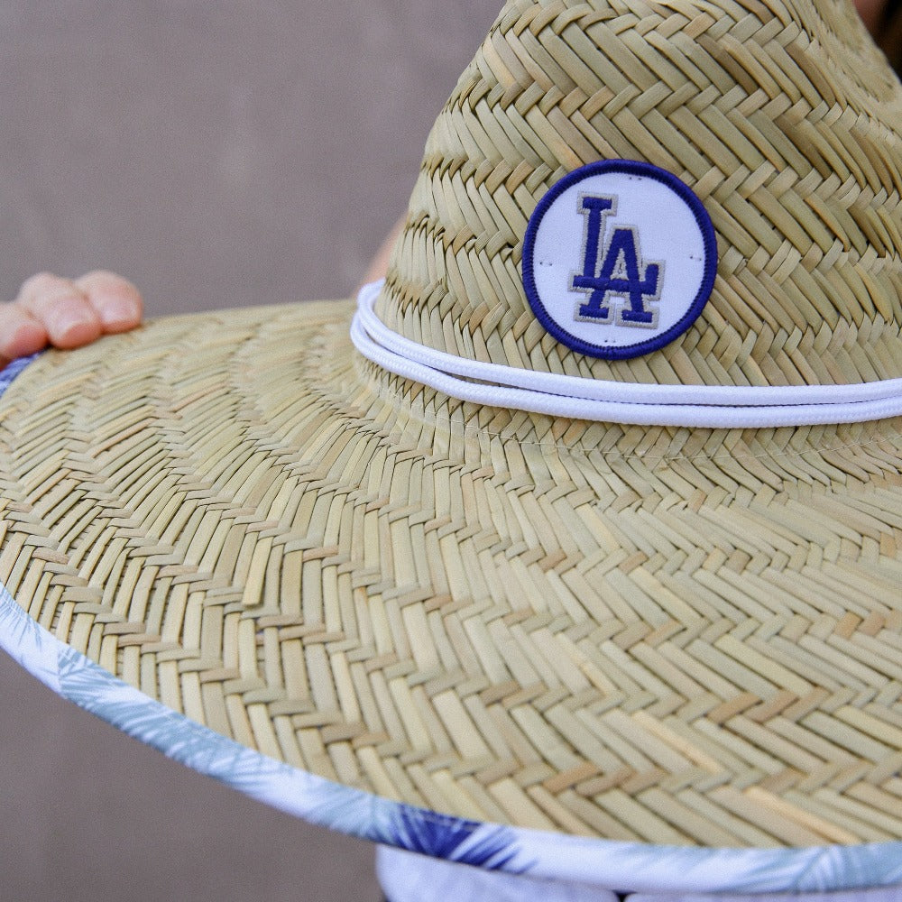 Men's Los Angeles Dodgers New Era Palm Straw Hat