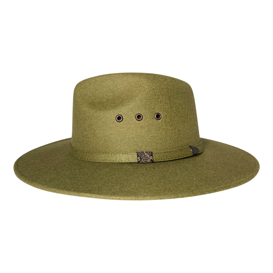 Indiana Eastwood Cowboy Style Hat Handmade from 100% Oaxacan Sheep's Wool - Forest Green