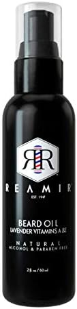 Reamir Beard Conditioning Oil - Grooming for Men - Softens Nourishes Beard Hair - Helps beard Grow Faster and Thicker - All Natural Oils 2 oz