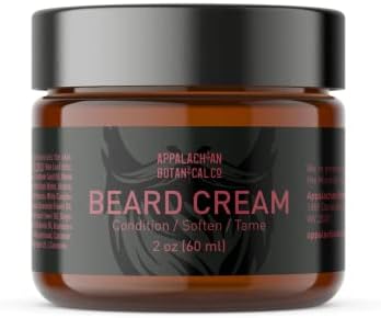 Appalachian Botanical Co Beard Cream for Men, 2 oz - Beard Conditioner for Men - Beard Butter for Men - Beard Thickener for Men