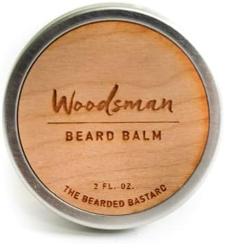 TBB Woodsman Beard Balm for Men | Tame & Style Your Beard | Beard Conditioner with Shea Butter, Jojoba Oil, Argan Oil | Cedar Scent (2 Oz.)