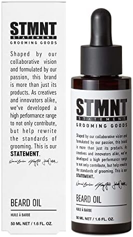 STMNT Grooming Goods Beard Oil, 1.6 oz | Silicone Free| Moisturizing Formula with Natural Oils
