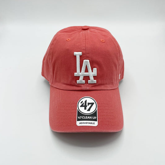 '47 Brand Los Angeles Dodgers Clean Up Hat in Island Red
