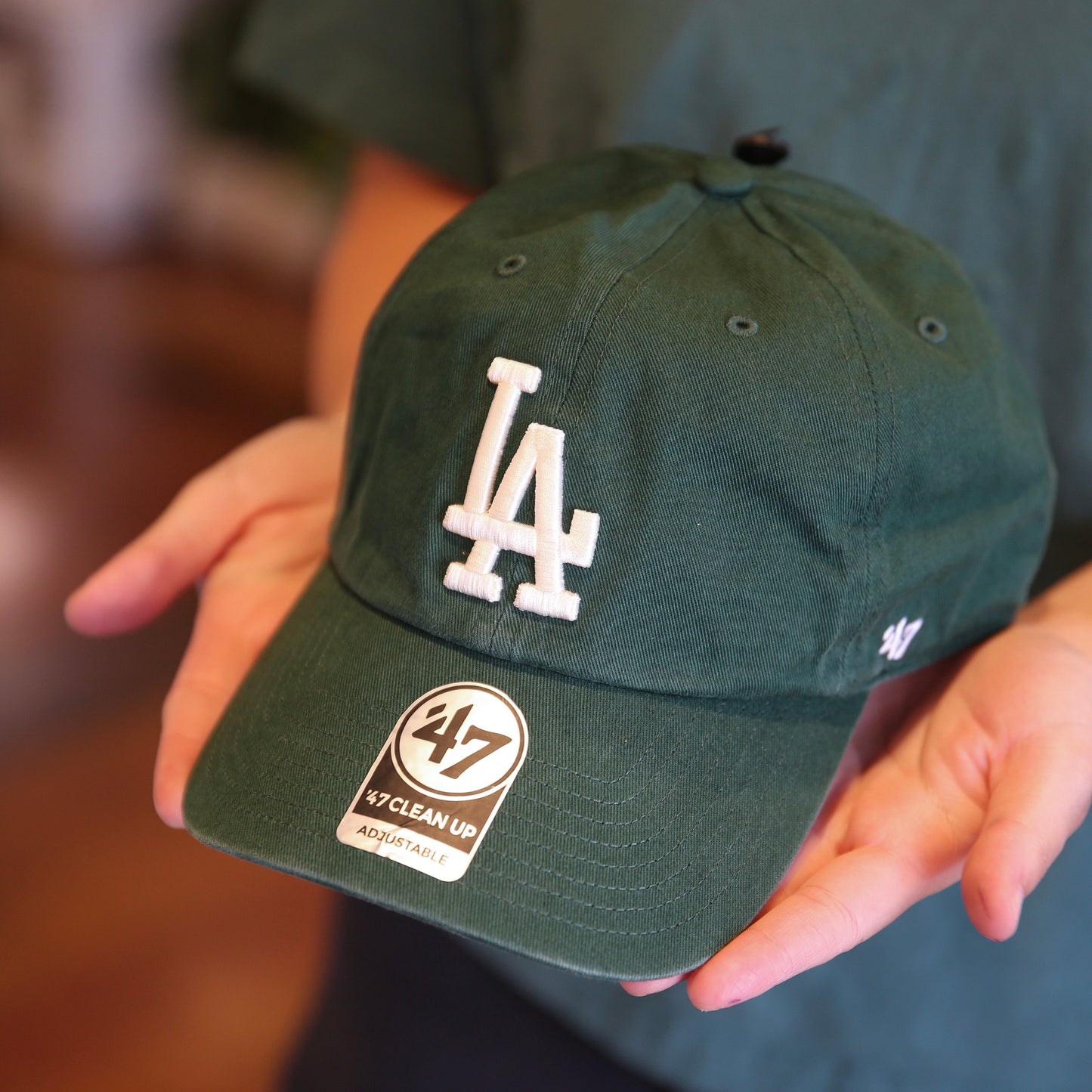 Los Angeles Dodgers | Dark Green '47 Clean Up W/ No Loop Label