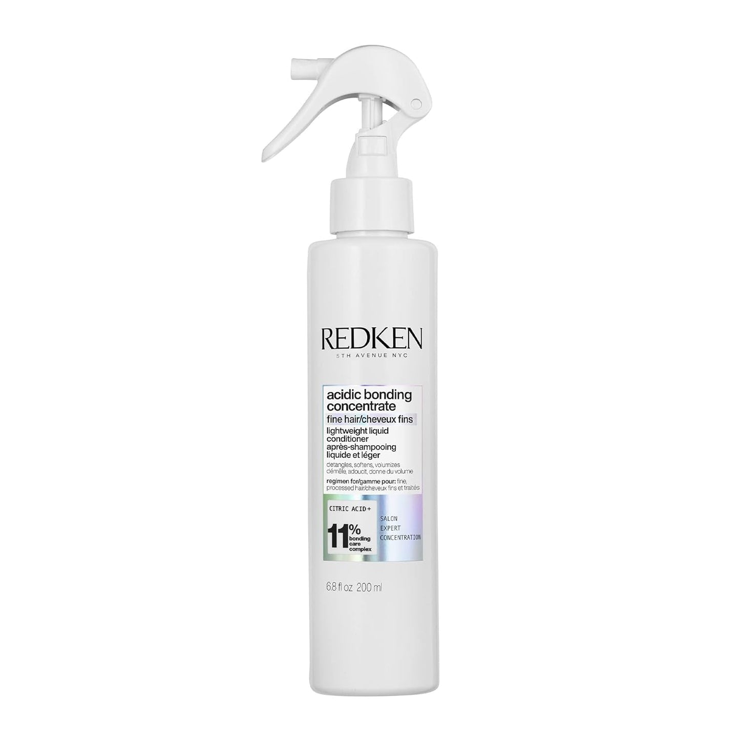 Redken Bonding Lightweight Liquid Conditioner for Damaged Hair Repair | Volumize & Condition | Acidic Bonding Concentrate | Sulfate-Free Spray Conditioner | For Fine or Thin Hair