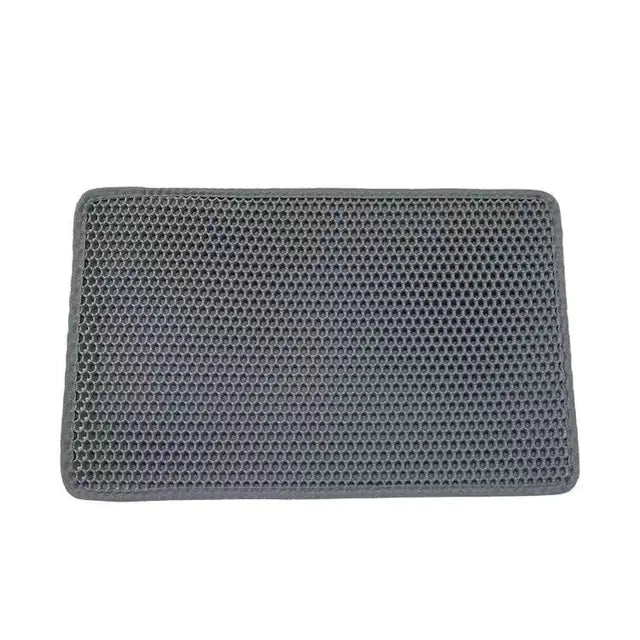 Double Layer Waterproof Cat Litter Mat Gray 45X60CM