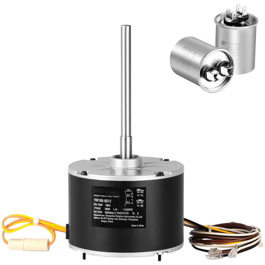 BENTISM Condenser Fan Motor 1/4HP 1100RPM 208-230V Compatible Model 5KCP39EGS070S 5KCP39EGY823S. HC39GE237 etc.