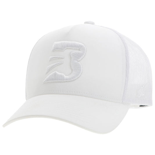 "BFO" Hat White w/White "B" Logo