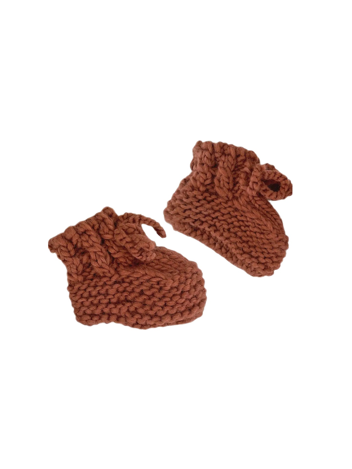 Cinnamon Hand Knit Booties